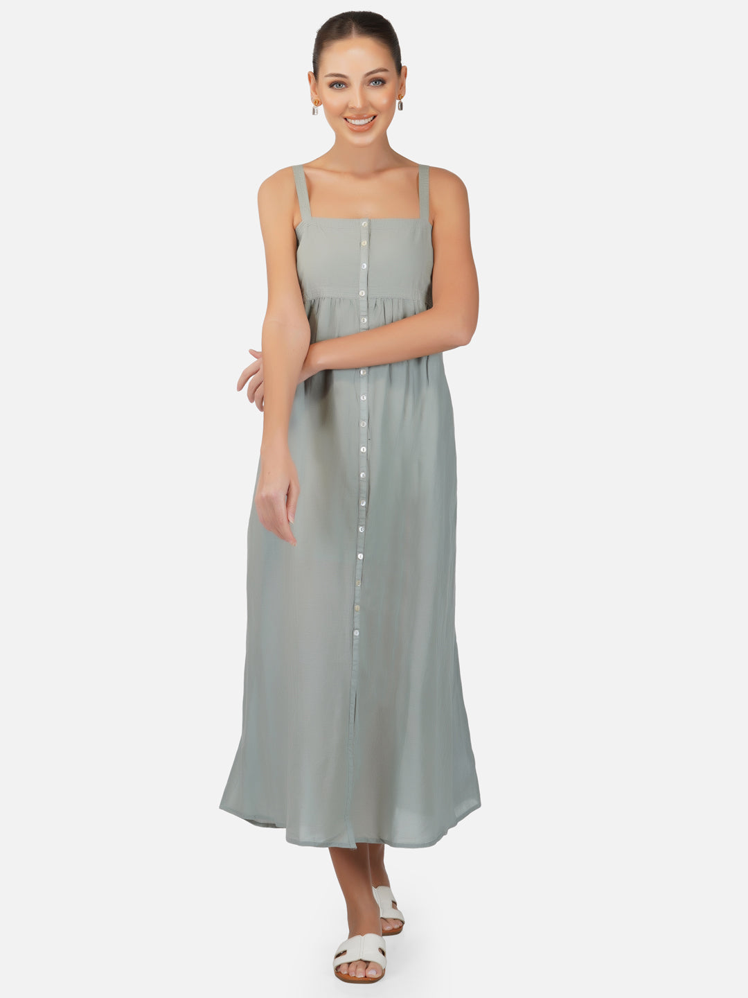 Balenciaga | Ribbed High-neck Cotton Maxi Dress | Womens | Black |  MILANSTYLE.COM