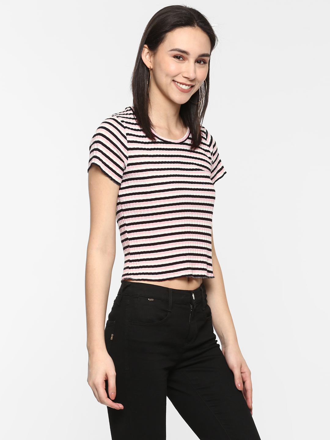 Women's Crop Jersey / Black